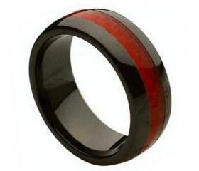 Ceramic Ring 'FREE ENGRAVING' Wedding Green carbon fiber Band MMCR234 8mm Black Ceramic engagement ring