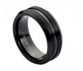 Tungsten wedding band ' FREE ENGRAVING ', MMDTR211 8mm Tungsten Carbide engagement ring