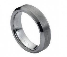 Tungsten wedding band ' FREE ENGRAVING ', MMDTR038 6mm Tungsten Carbide engagement ring