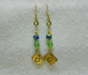 Scrapbook Earrings Memory Book Earrings Photo Album Earrings