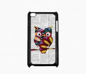 Ipod Touch 4 Case - Colorful Owl Ipod 4G Touch Case, 4th Generation Ipod Touch Cases