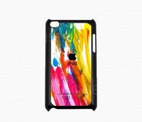 Ipod Touch 4 Case - Colorful Paint Ipod 4G Touch Case, 4th Generation Ipod Touch Cases