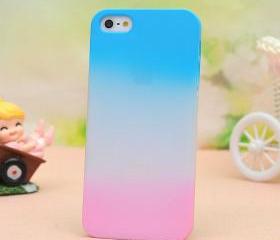 [grdx00228B]Colourful Gradient Frosted Hard Cover Case For Iphone 4/4s