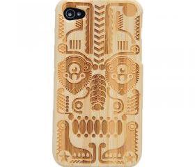 [grdx00012]Totem Bamboo Hard Case Cover for Iphone4/4s