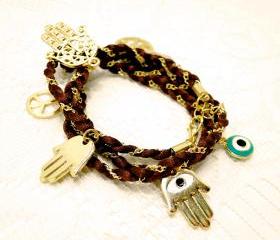 Hamsa & Peace Bracelet