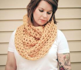 Crochet Infinity Tunnel Scarf