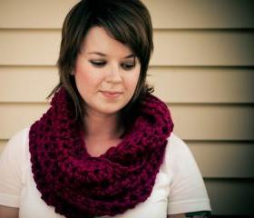 Chunky Crochet Circle Scarf