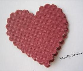 20PCS - Scrapbooking, Jewelry Design, Collage Rounds - 3cm - Crimson Hearts