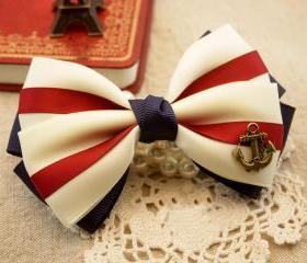 beautiful Nice Anchor Hair Bow