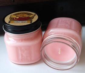 Birthday Cupcakes 8 Ounce Soy Blend Square Mason Jar Candle