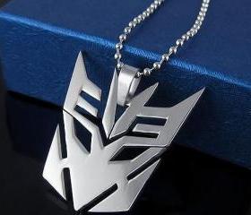 NEW Mens Transformers Titanium Steel Pendant Necklace