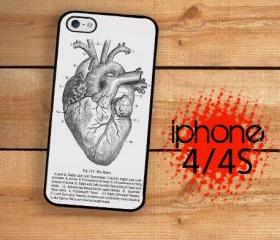 iPhone 4S, iPhone 4 Hard Case Medical Heart Diagram, Grays Anatomy
