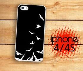 iPhone 4S, iPhone 4 Hard Black Bird Flying