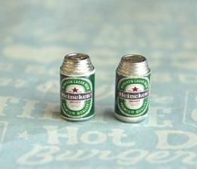 heineken stud earrings