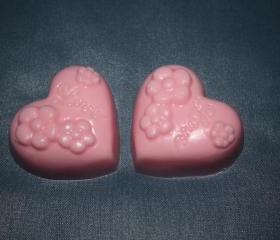 Guest-size Heart Soaps
