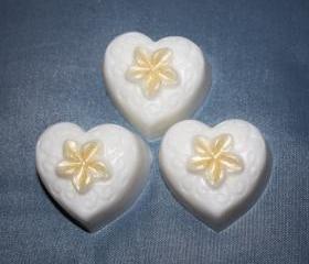 Plumeria Heart Soaps