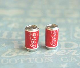 coke soda can earrings