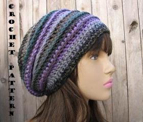 CROCHET PATTERN!!! Crochet Hat - Slouchy Hat, Crochet Pattern PDF,Easy, Great for Beginners, Pattern No. 33