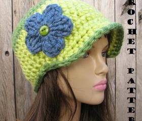 CROCHET PATTERN!!! Crochet Hat - Newsboy Hat, Crochet Pattern PDF,Easy, Great for Beginners, Pattern No. 29