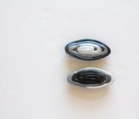 Womens Ombre Petit Baby Barrettes, Shades of Gray, Hair Clip, Hair Barrette, Hair Trends