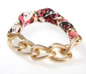 Fabric Womens Bracelet Braided Cuff Jewelry Friendship Women Knot Tribal Wrap Arm Infinity Boho Stack Stacking Bangles Bracelets Red Black