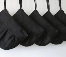 Wedding / Bridal / Bridesmaid Clutch - Black hidden Wristlet Clutch - Perfect Bridesmaid Gift (available in all colours)