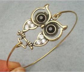 Owl Bangle Bracelet Style 10