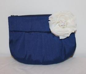 Wedding / Bridal / Bridesmaid Clutch / Wristlet clutch - Royal Blue Clutch Purse - Perfect Bridesmaid Gift