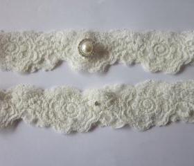 Garter / Garter Set/ Ivory Garter (including toss garter) The Original Simply Chic Garter - Special Offer for Limited Time ONLY 15% Off