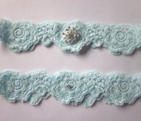 Bridal Garter - Something Blue Garter (including toss garter) The Original Simply Chic Garter - Special Offer for Limited Time ONLY 15% Off