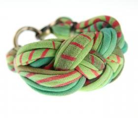 Bracelet Cuff Braided Womens Jewelry Sailor Knot Braid Bangle Green Winter Fashion