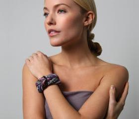 Friendship Bracelet Braided Bangle Fabric Cuff Jewelry Women Knot Tribal Wrap Arm Chunky Boho Wide Stack Bangles Bracelets Multi Color