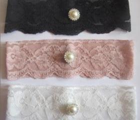 Bridal Garter - Special Offer 20% Off New Lace in 6 Colours - Simply Chic Ivory Garter (SINGLE) - The Original Simply Chic Garter