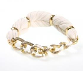 Bracelet Bangle Braided Fabric Cuff Jewelry Friendship Women Knot Tribal Wrap Arm Infinity Boho Stack Stacking Bangles Bracelets Cream White