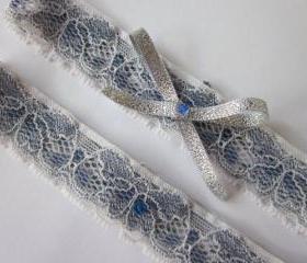 Bridal Garter Set - Betty Something Blue - Special Offer for Limited Time ONLY 15% Off