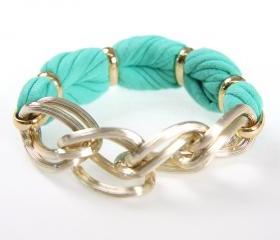 Bangles Bangle Bracelets Fabric Bracelet Friendship Braided Cuff Jewelry Women Knot Tribal Wrap Arm Infinity Boho Fiber Stacking Stack Mint
