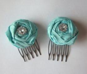 Tiffany Rosebud Bridal Hair Clip