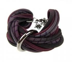 Chunky Bangles Unique Jewelry Braided Fabric Bracelet Bangle Boho Cuff Friendship Women Tribal Bracelets Titanium Grey Burgundy Black Purple