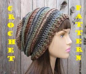 CROCHET PATTERN!!! Crochet Hat - Slouchy Hat, Crochet Pattern PDF,Easy, Great for Beginners, Pattern No. 30