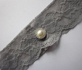 Grey Bridal Garter - Special Offer 20% Off - New Lace in 6 Colours - Simply Chic Ivory Garter (SINGLE) - The Original Simply Chic Garter