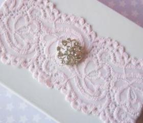 Simply Chic Bridal Garter - Soft Pink - Special Offer for Limited Time ONLY 15% Off