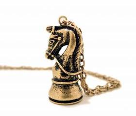 Chess Piece Pendant Necklace