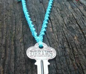 Engraved Key Necklace