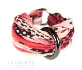 Friendship Chunky Bracelet Bangle Braided Fabric Cuff Unique Jewelry Women Tribal Infinity Boho Stack Bangles Bracelets Apple Red Burgundy