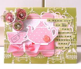 A cup of tea thank you card 
