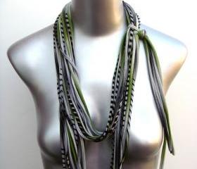 fashion necklace womens summer fall bohemian fabric stripe scarf Spring Scarf Summer Fashion