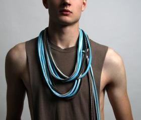 Infinity Scarf - Circle Scarf - Spring Fashion - Thick Strand Fabric Necklace - Mens Womens Spring Fashion Summer Fashion