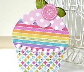 Colorful Cupcake card 
