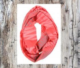 women accessories scarves handmade Coral Loop Scarves Infinity Scarf Spring Scarf Circle Scarf Unique