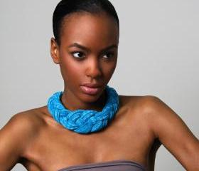Collar Necklace Braided Jewelry Knotted Choker Tribal Fabric African Braid